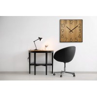 Drevené nástenné hodiny Wood Square z236a, 60cm